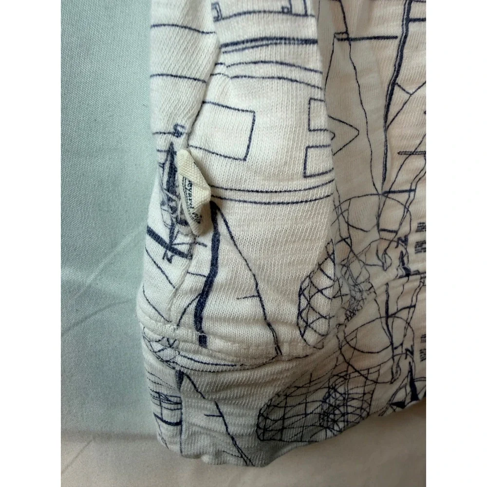 Vineyard Vines Kids Island Hoodie Sailboat Print Pima Cotton White Blue S‎ 8/10